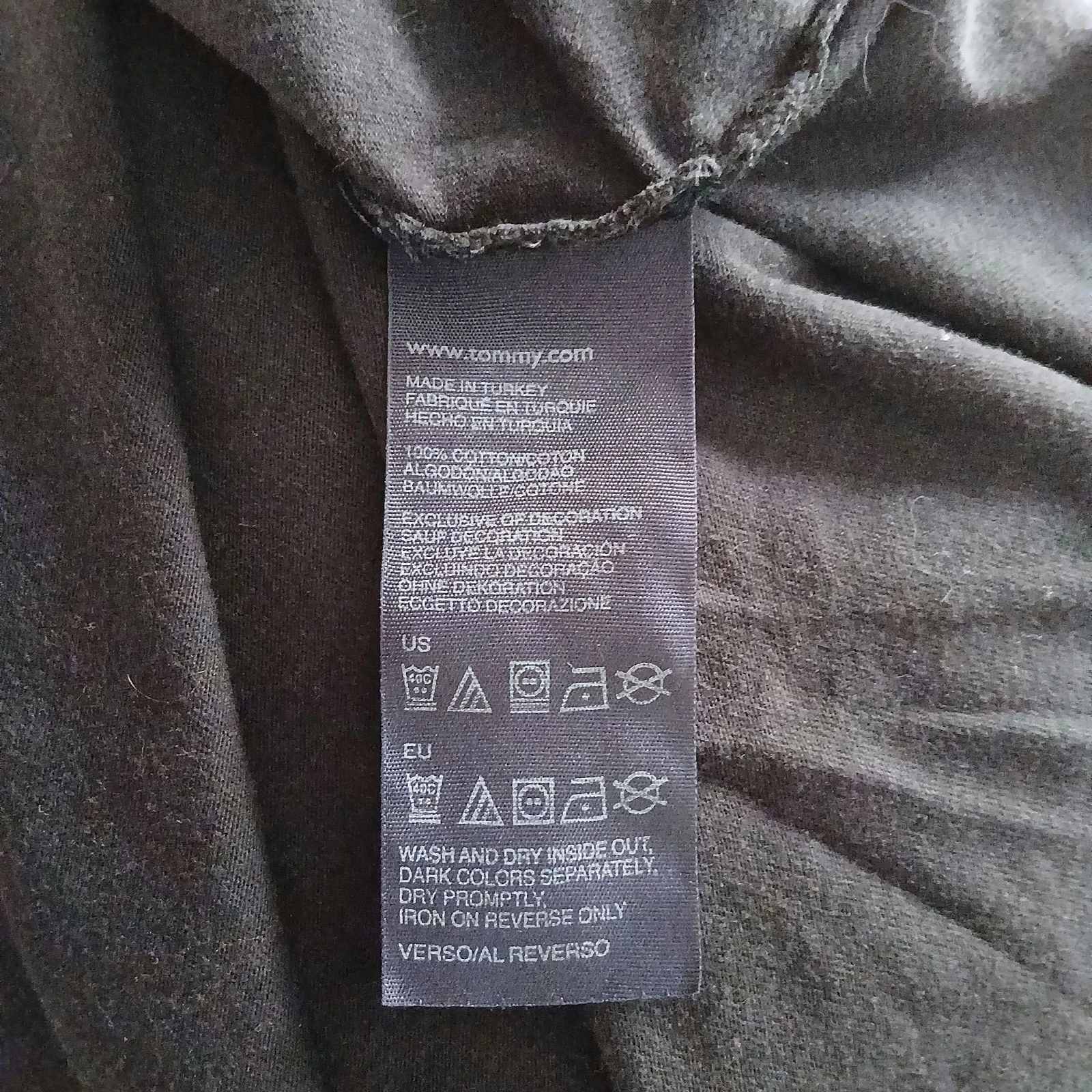 Camiseta Tommy Hilfiger Negra Enjuagada Gráfica '85' - Talla XL – photo 10